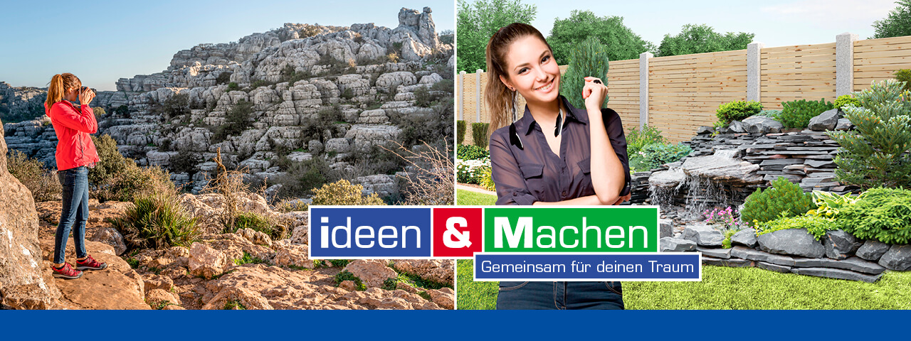 Ideen & Machen: Stein im Garten - natürliche Gartenmauer