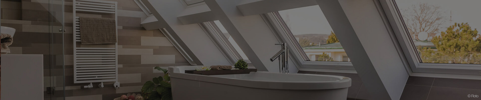 Dachfenster Designo im Badezimmer, © Roto