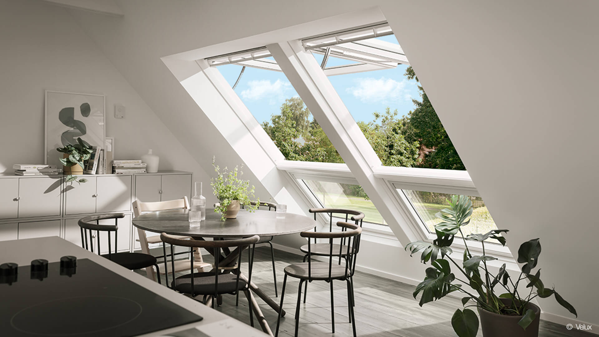 Essbereich mit Dachfenster, © Velux