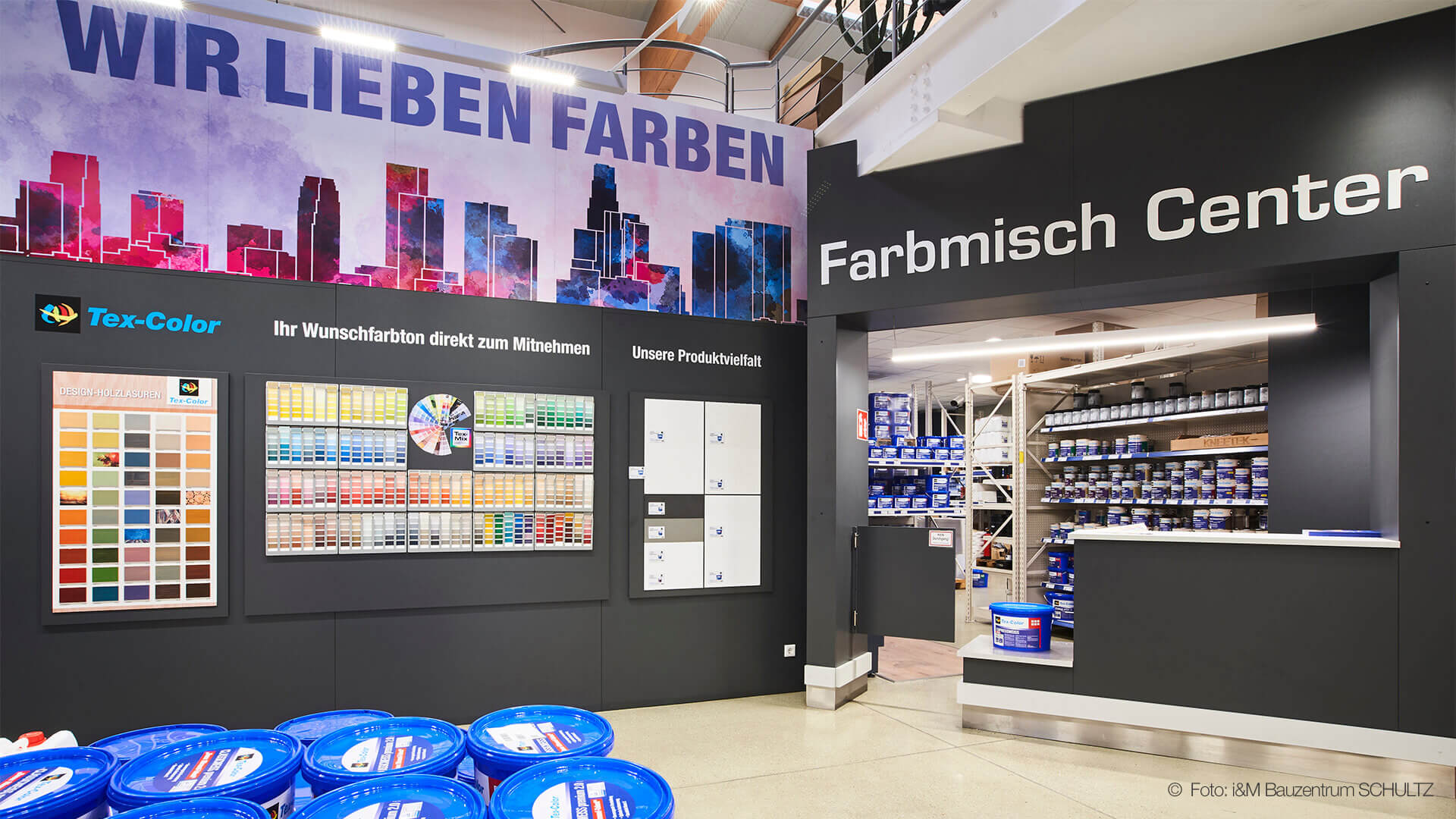 Farbmischanlage im i&M Bauzentrum SCHULTZ