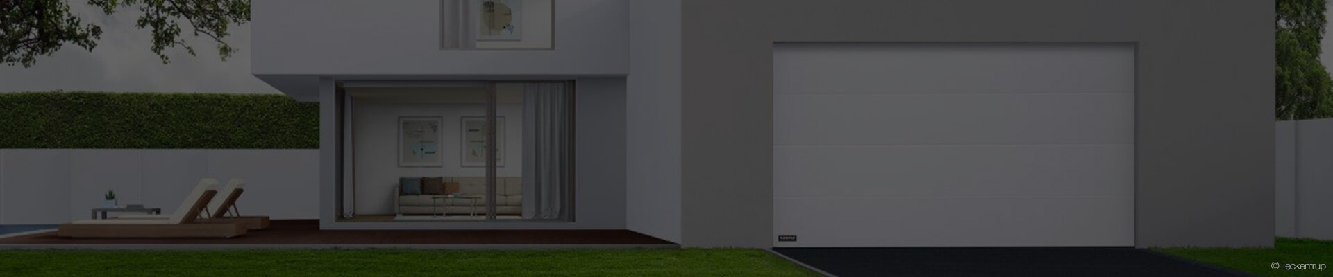 Einfamilienhaus mit einer großen Garage von Teckentrup